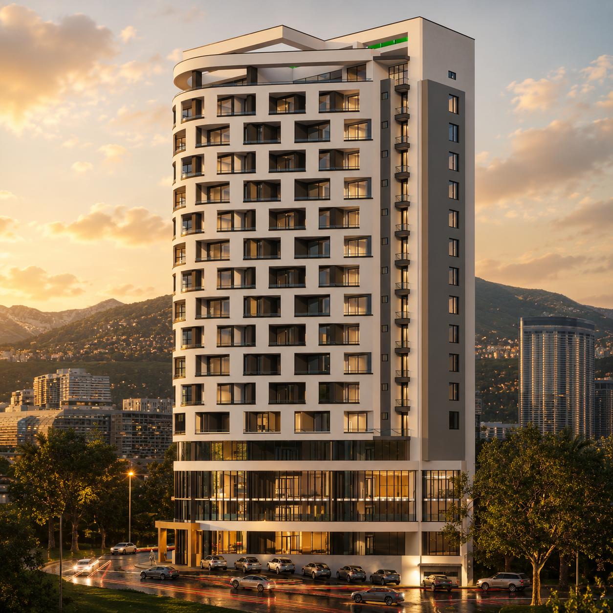 Brana Tower Side View